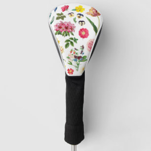 Couvre-club De Golf Fleur vintage, Botanique Vintage, Fleur sauvage