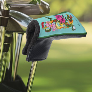 Couvre-club De Golf Fleurs chinoises de cerisiers de Lotus