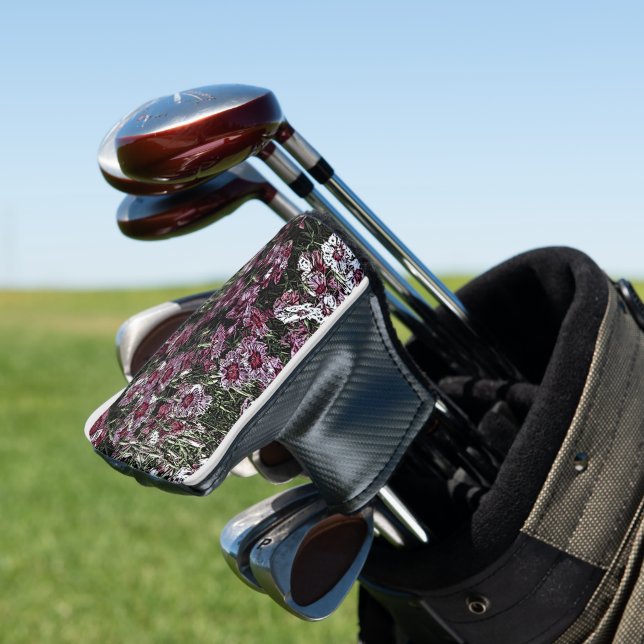 COUVRE-CLUB DE GOLF FLEURS DE DIANTHUS (In Situ)