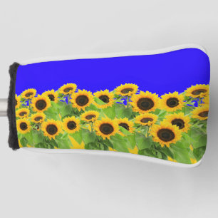 Couvre-club De Golf Fleurs de soleil - Liberté Ukraine Paix drapeau u