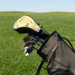 Couvre-club De Golf Fleurs Jaunes, Motif Floral, Motif De Fleurs