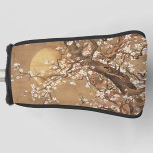 Couvre-club De Golf Fleurs vintages de prunes japonaises au clair de l