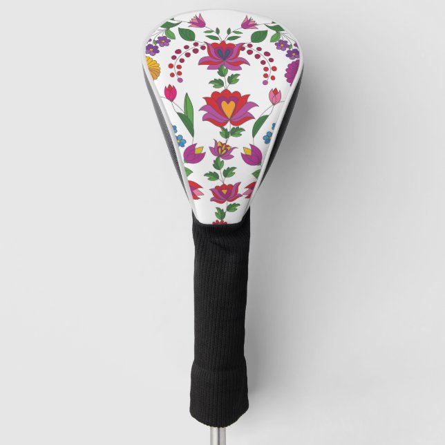Couvre-club De Golf Floral coloré (Devant)