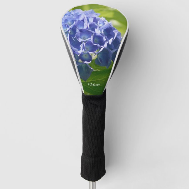 Couvre-club De Golf Flore Blue Hydrangea personnalisée (Devant)