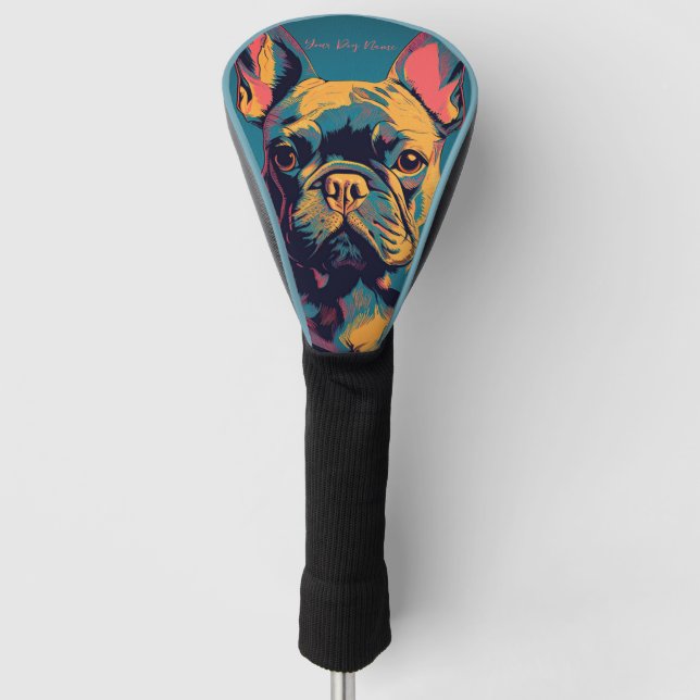 Couvre-club De Golf French Bulldog 004 - Bruno Pokopen (Devant)