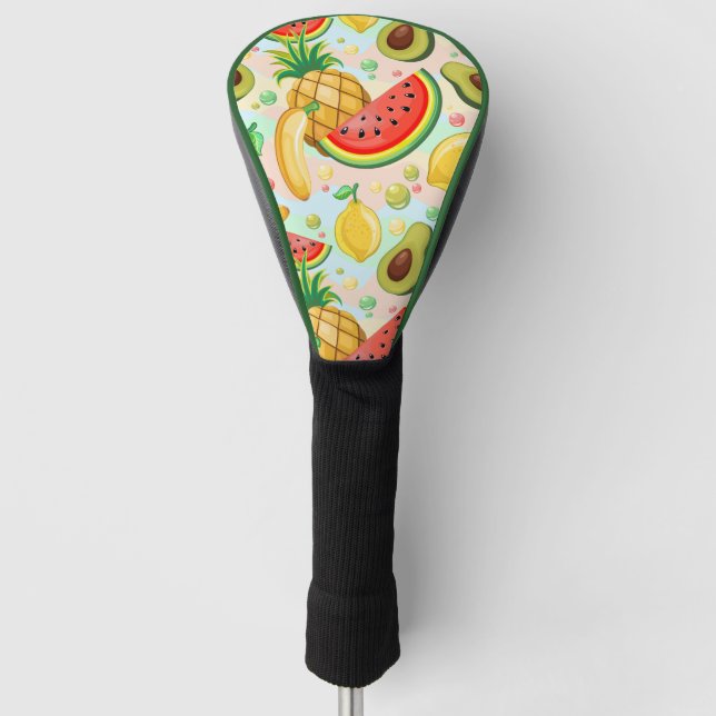 Couvre-club De Golf Fruits d'été frais Motif (Devant)