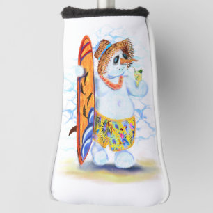 Couvre-club De Golf Funky Golf Head Cover avec Snowman Surfer