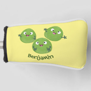 Couvre-club De Golf Funny Brussels sprouts légumes caricature