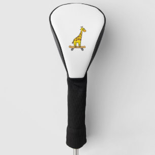 Couvre-club De Golf Funny Giraffe Lover Giraffe Skateboard
