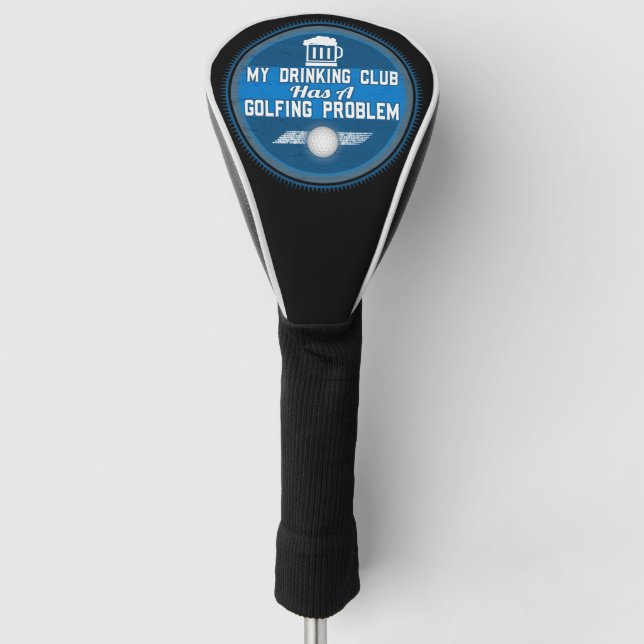 Couvre-club De Golf Funny Golf My Drink Club Golfer (Devant)