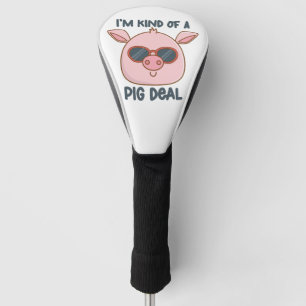 Couvre-club De Golf Funny Pig Pun