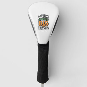 Couvre-club De Golf Garde calme grand chien vintage vecteur conception
