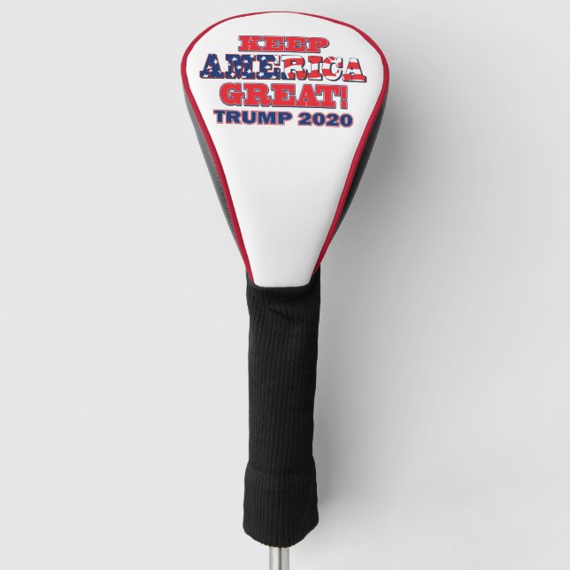 Couvre-club De Golf Garder l'Amérique grand Trump 2020 (Devant)