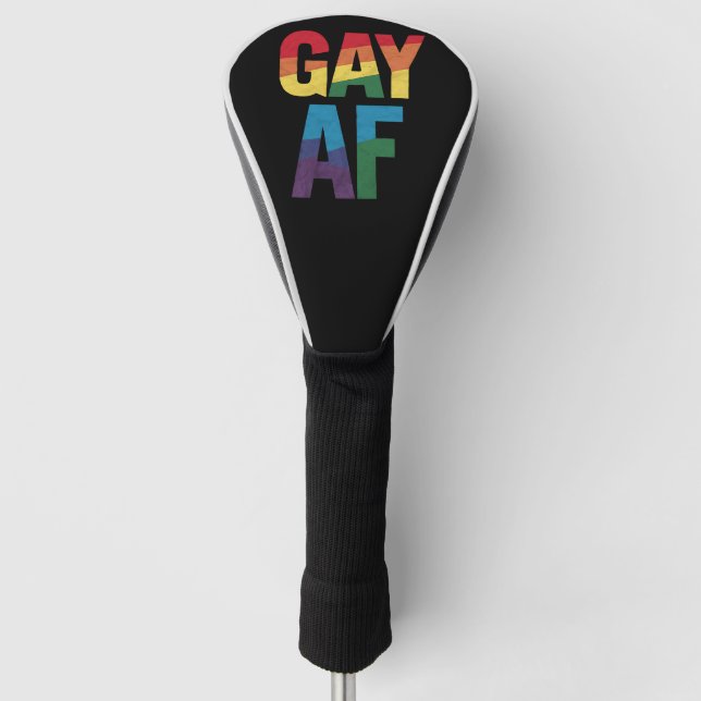 Couvre-club De Golf Gay AF LGBT Pride Gay Gift Pride Mois (Devant)