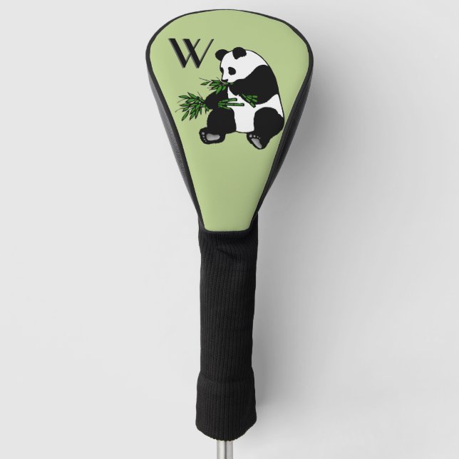 Couvre-club De Golf Géant Panda Initial (Devant)