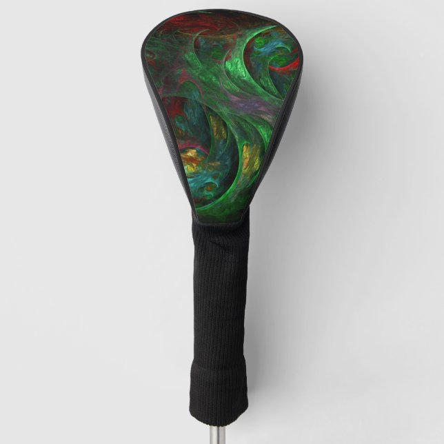 Couvre-club De Golf Genesis Green Art Abstrait (Devant)