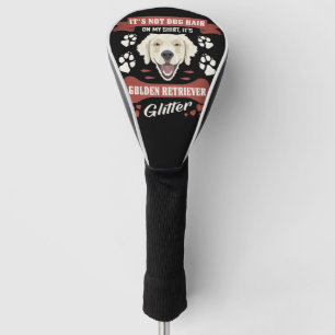 Couvre-club De Golf Golden Retriever Chien Parties scintillant cheveux