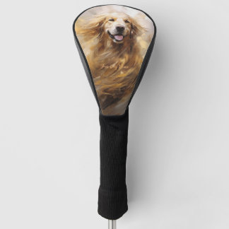 Couvre-club De Golf Golden Retriever Dog au vent 001 - Yacobsen De