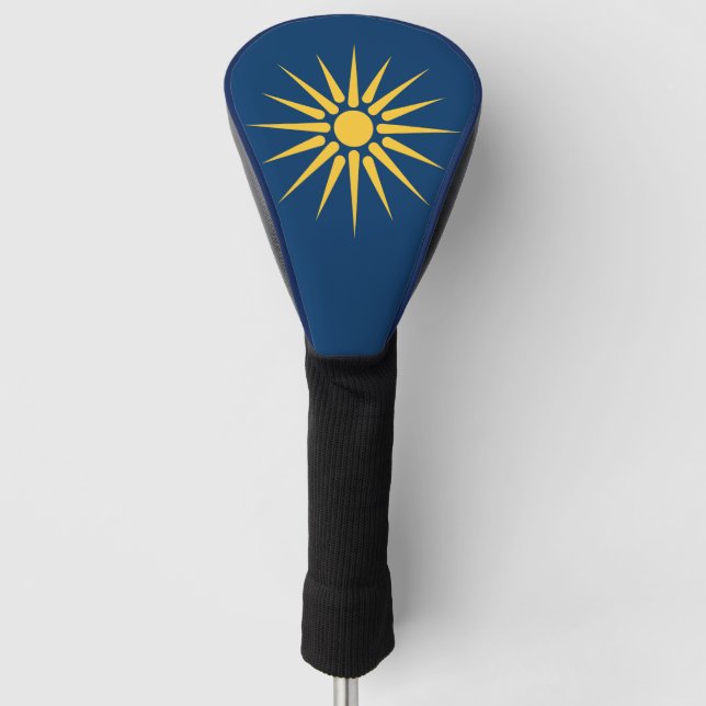 Couvre-club De Golf Golf Driver Cover with Flag of Macedonia, Greece (Devant)