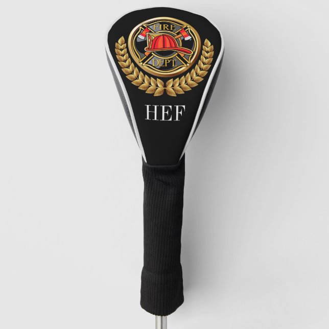 Couvre-club De Golf Golf Fire Department Monogramme (Devant)