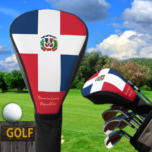 Couvre-club De Golf Golf République Dominicaine & Drapeau /Clubs de Go