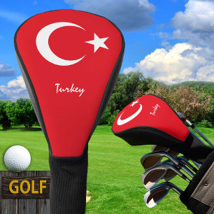 Couvre-club De Golf Golf Turquie & Turquie Drapeau / Clubs de golf Cou