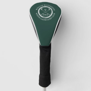 Couvre-club De Golf Golfers Club Nom Date Emerald Green