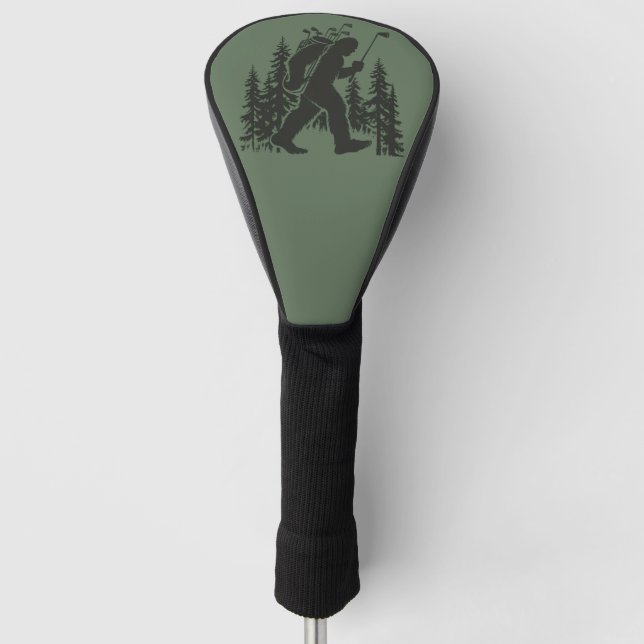 Couvre-club De Golf Golfeur Bigfoot Arbre Drôle Sasquatch Golf Golf (Devant)