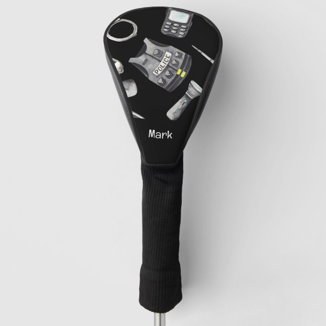 Couvre-club De Golf golfeur de police (Devant)