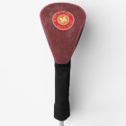 golfeur / joueur de golf monogramme rougeâtre