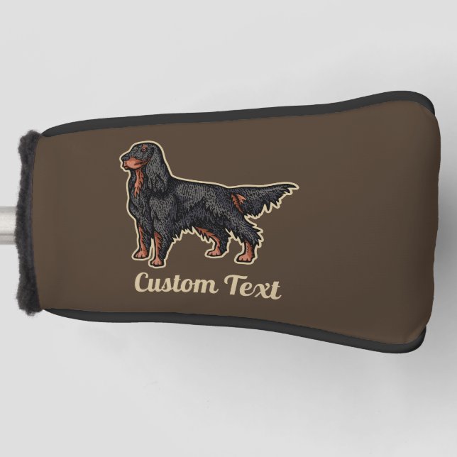 Couvre-club De Golf Gordon Setter Illustration Golf Head Cover (Devant)