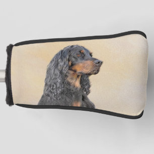 Couvre-club De Golf Gordon Setter Peinture - Joli art original chien