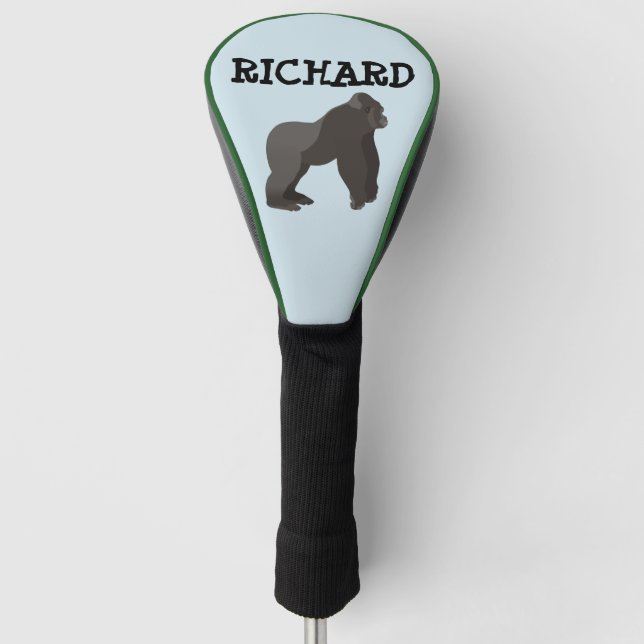COUVRE-CLUB DE GOLF GORILLA GOLF DRIVER COVER PERSONNALISÉ FUNNY (Devant)