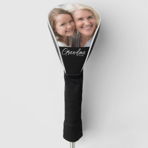 Couvre-club De Golf Grand-mère personnalisable Photo de l'année d'étab