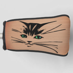 Couvre-club De Golf Green Eyed Cat Russe