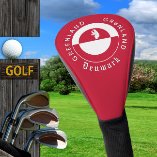 Couvre-club De Golf Greenland Golf Head Cover, Bear, Greenland Flag