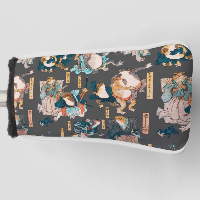Couvre-club De Golf Grenouille japonaise ukiyo-e Froggies (Devant)