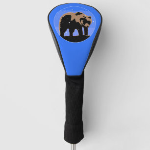 Couvre-club De Golf Grizzly Bear en hiver - Art original de la faune