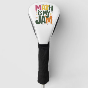 Couvre-club De Golf Groovy Math est mon truc Premier jour de rentrée s