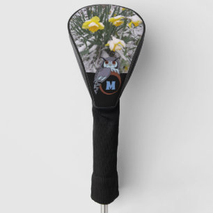 Couvre-club De Golf Grumpy Grand-père Hibou Nesting Monogram Oeuf Phot