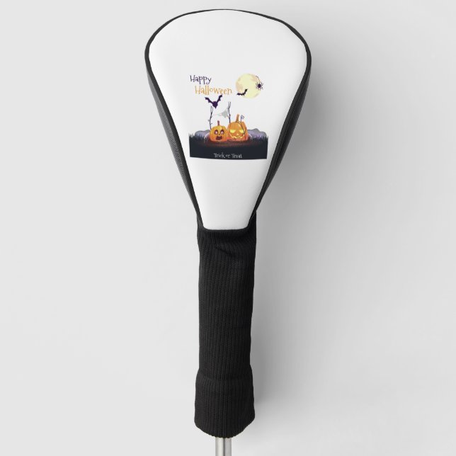 Couvre-club De Golf Halloween Axolotl Costume Halloween heureux (Devant)