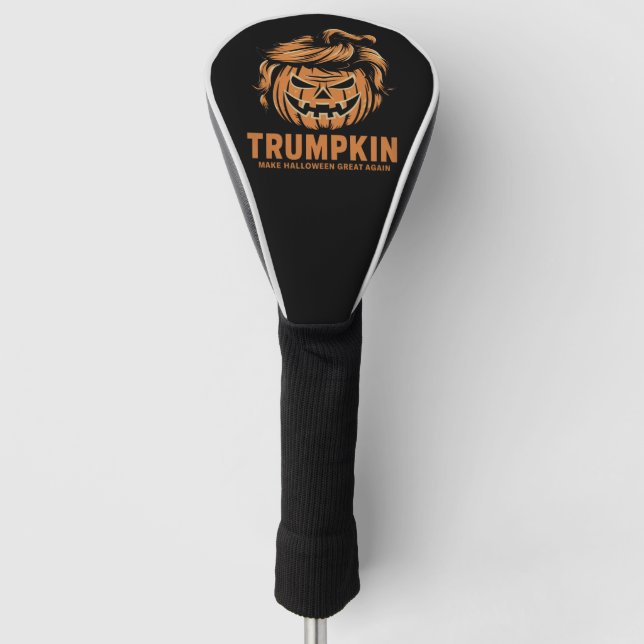 Couvre-club De Golf Halloween Trumpkin rendre Halloween grand à nouvea (Devant)