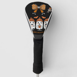Couvre-club De Golf Happy Halloween – fantômes café mignons