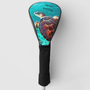 Couvre-club De Golf Hawaii Turtle Honu Photo Golf Head Couverture