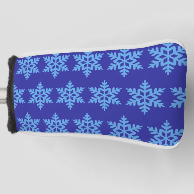 Couvre-club De Golf Hiver Snowflake Golf Head Coque (Devant)
