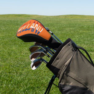 Couvre-club De Golf Hollande superposée sur Pays-Bas Flag sur ou sur