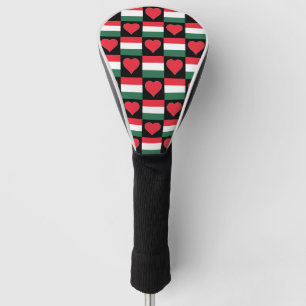 Couvre-club De Golf Hongrie Golf Love Heart Motif Hongrois Pride