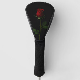 Couvre-club De Golf Housse de driver de golf Black 4 Luxe, Rose Rouge 