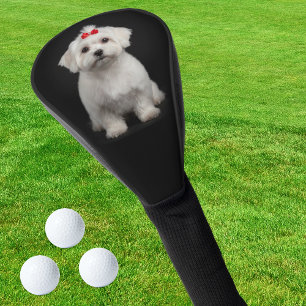 Couvre-club De Golf Housse de Driver de Golf Chien Maltais, Chiots, St