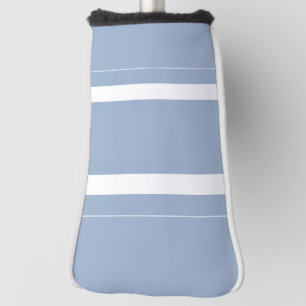 Couvre-club De Golf Housse de tête de golf bleu et blanc rayé